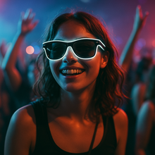 Cargar imagen en el visor de la galería, Lentes con luces Led Neón Recargables| Concierto Festival Graduación Xv Años