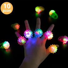 Cargar imagen en el visor de la galería, RADIANT PACK 80pzas- Paquete de artículos luminosos para fiestas - Incluye 50 pulseras neón, 10 anillos led, 10 lentes led y 10 pulseras led