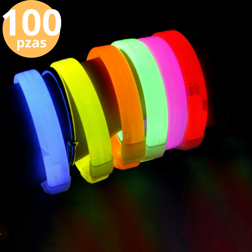 Glow Bracelete - Brazalete Luminoso Neón 100pzas