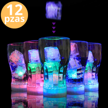 Cargar imagen en el visor de la galería, Hielo con luz led 12pzas