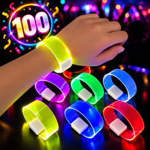 Cargar imagen en el visor de la galería, Pulseras Led Magnéticas Audiorítmicas 100pzas