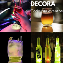 Cargar imagen en el visor de la galería, Base Sticker Posavasos de Luz Led 50pzas