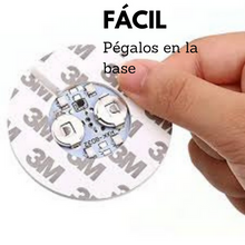 Cargar imagen en el visor de la galería, Base Sticker Posavasos de Luz Led 10pzas