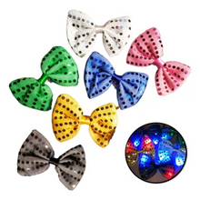 Cargar imagen en el visor de la galería, Moños con luces led 12pzas