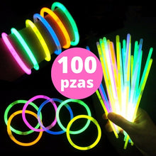 Cargar imagen en el visor de la galería, Paquete Fiesta de Luces Batucada Pulseras Lentes Anillos Led 190pzas