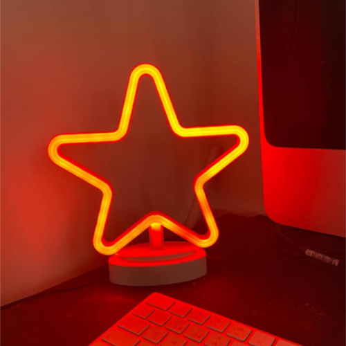 Lámpara led de escritorio Neon estrella