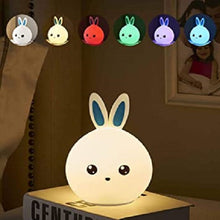 Cargar imagen en el visor de la galería, Lámpara Led de Escritorio Recargable Touch de Silicón modelo Conejo
