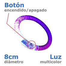 Cargar imagen en el visor de la galería, Pulseras con luces led 12pzas