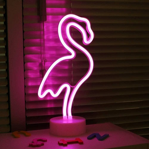 Lámpara led de escritorio Neon Flamingo