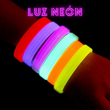 Cargar imagen en el visor de la galería, Glow Bracelete - Brazalete Luminoso Neón 100pzas
