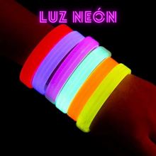Cargar imagen en el visor de la galería, Glow Bracelete - Brazalete Luminoso Neón 140pzas
