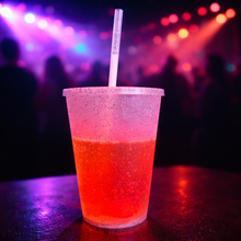 Cargar imagen en el visor de la galería, Vasos con luces Led Modelo Glitter Cup 10 pzas
