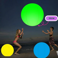 Cargar imagen en el visor de la galería, Esfera Luminosa Led Bola Pelota Decorativa 35cm Jardín Fiesta Playa Boda 3pzas
