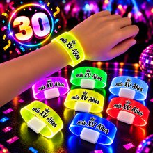 Cargar imagen en el visor de la galería, Pulseras Led Magnéticas Audiorítmicas Personalizadas 30pzas
