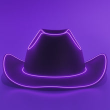 Cargar imagen en el visor de la galería, Sombrero Vaquero con luz led neón
