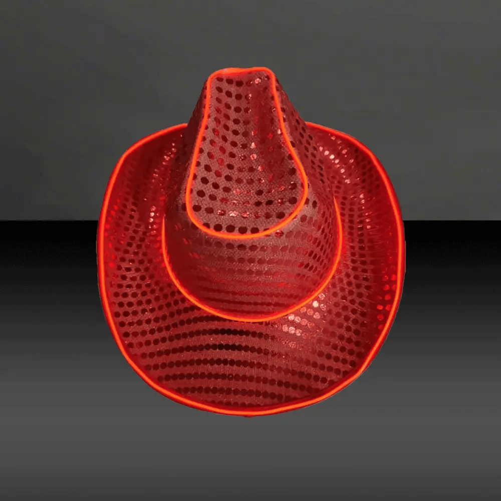 Sombrero Vaquero con luz led neón