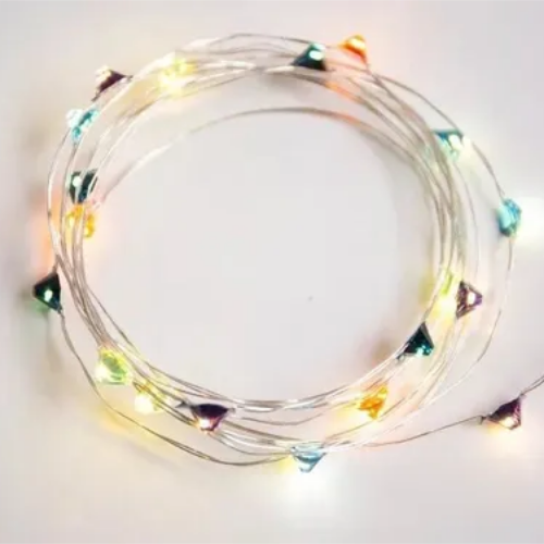 Series de luces led de alambre con corcho 2mts multicolor de pilas 3pz –  Luces Mágicas