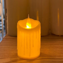 Cargar imagen en el visor de la galería, Vela con luz led cirio 9x5cm 12pzas.
