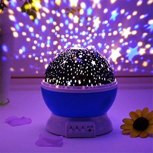 Lámpara de luz LED estrella nocturna galaxia proyector giratoria estrellada  habitación bebé niños regalo