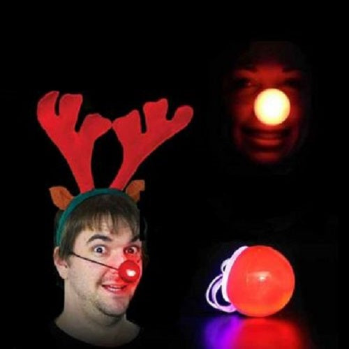 Nariz Luminosa De Payaso Con LED - Diámetro 4 Cm, Colores Brillantes, Con Correa | Ideal Para Disfraces, Halloween, Fiestas