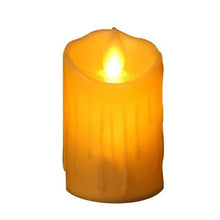 Cargar imagen en el visor de la galería, Vela con luz led cirio 7x5cm flama con movimiento 12pzas.
